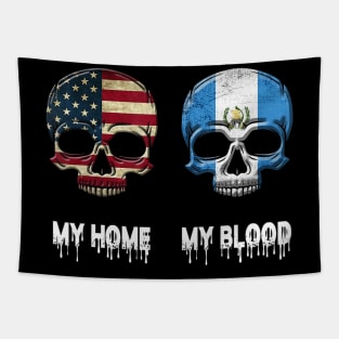 My Home my Blood Guatemala Flag T Shirt Guatemalan Gift Tapestry