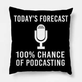 100 Percent Podcasting Podcast Podcaster Radio Show Pillow