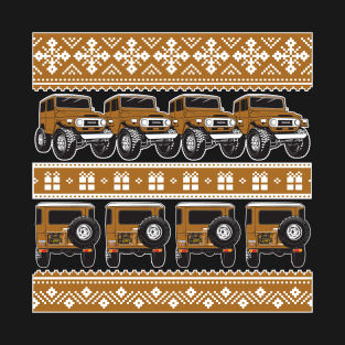 FJ40 Christmas Sweater in Brown T-Shirt