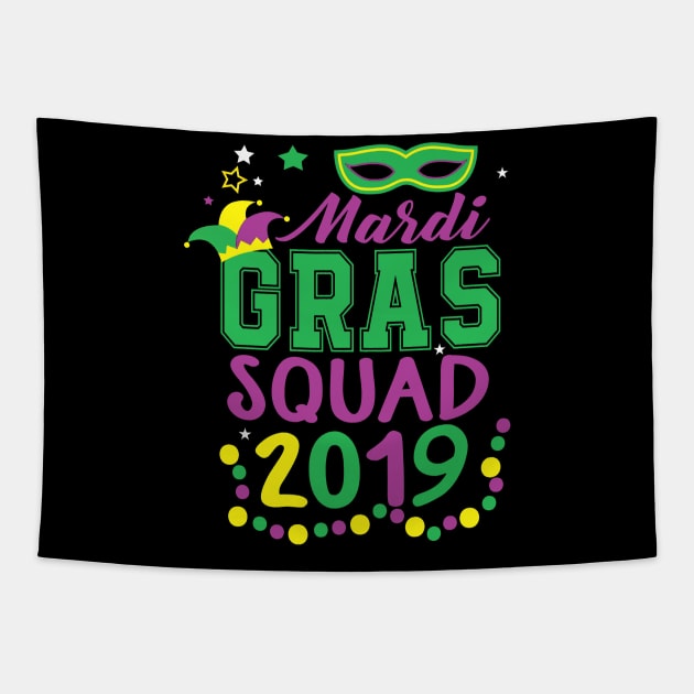 Mardi Gras Squad Tee Tapestry by Danielsmfbb