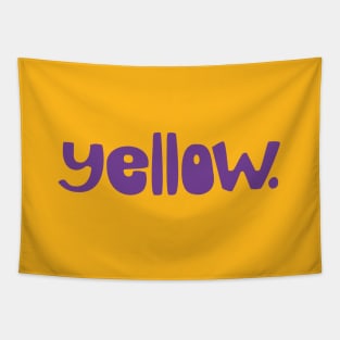 Yellow on purple Tapestry