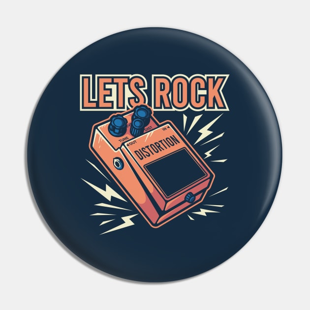 Lets Rock Guitar Distortion Pin by Wrathline.Std