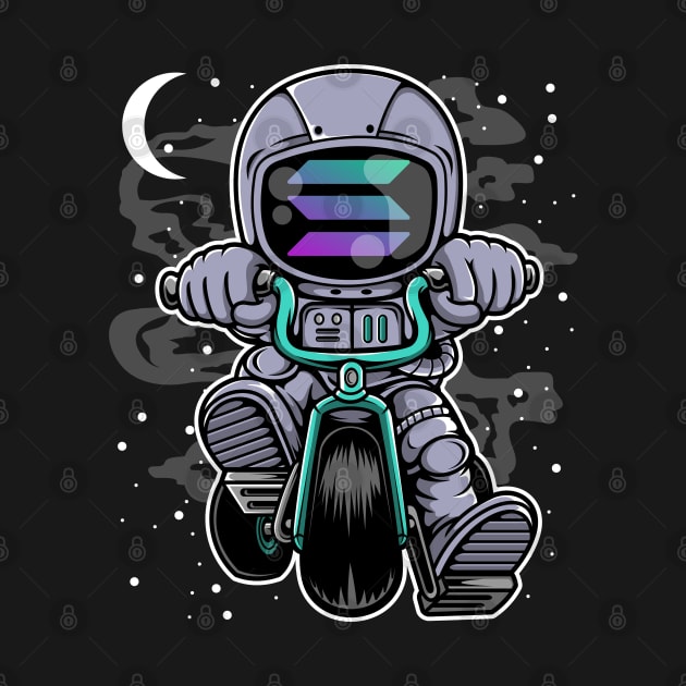 Astronaut Solana Coin To The Moon Crypto Token Cryptocurrency Wallet Birthday Gift For Men Women Kids by Thingking About