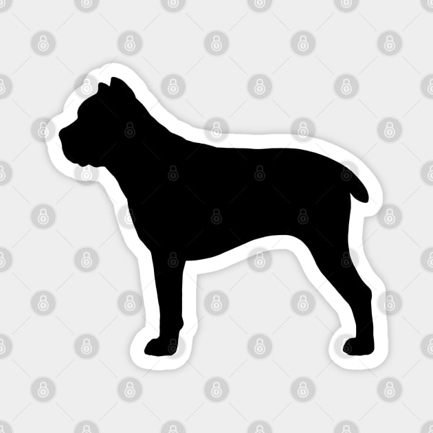 Cane Corso Silhouette Magnet by Coffee Squirrel