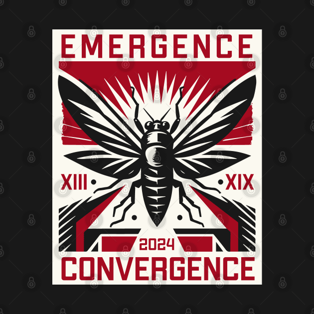 Cicada Brood XIII Brood XIX 2024 Cicada Emergence by Huhnerdieb Apparel