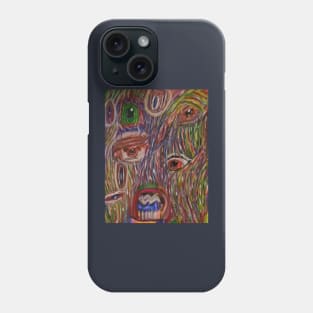 Lost in the Wall (light) hoodie (back design) by Paul Tinklin Phone Case