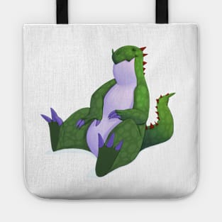 Green dinosaur Tote