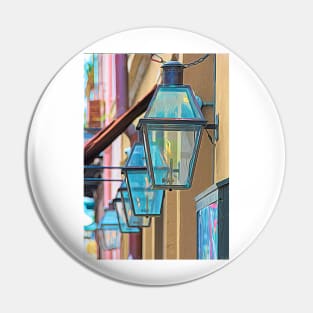 New Orleans Lanterns French Quarter - Colorful Pin