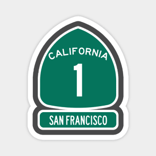 PACIFIC COAST Highway 1 California Sign San Francisco Magnet