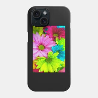 Beautiful Neon Colorful Flowers Phone Case