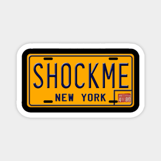 Shock Me License Plate Magnet