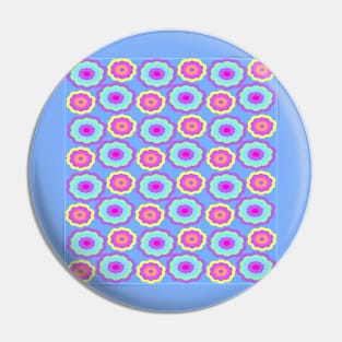 Pastel Flower Pattern Pin