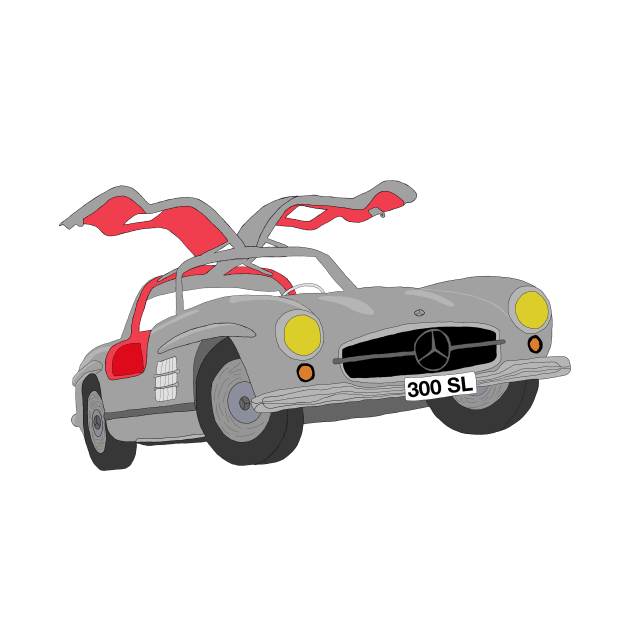 Mercedes 300 SL selfmade car by Merlins Desings