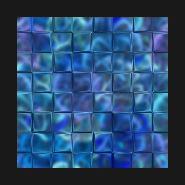 Blue Square Tiles by KirstenStar 