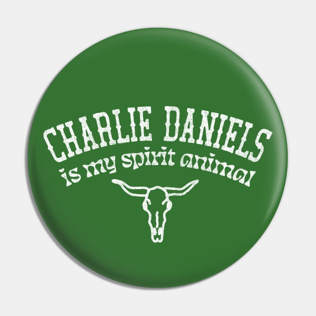 Charlie Daniels Is My Spirit Animal / Country Music Fan Gift Pin by DankFutura