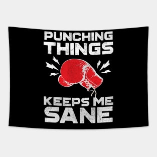 Punching Things Keeps Me Sane Tapestry