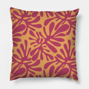 Matisse inspired abstract splash pattern Pillow