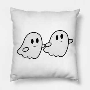 Cute ghost couple Pillow