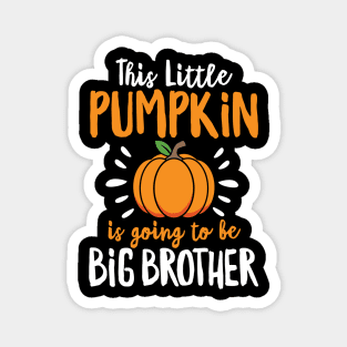 Funny Little Pumpkin Pregnancy Announcement Halloween Gift Magnet