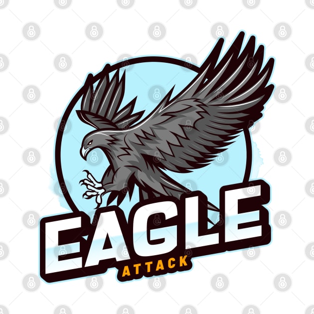 eSport Gaming Team Eagle Attack by Steady Eyes