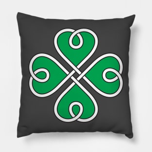 Celtic Knot 4 Leaf Clover #1 Pillow