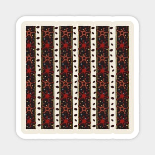 Colorful star pattern, red star pattern Magnet