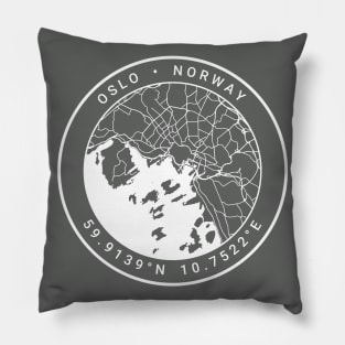 Oslo Map Pillow