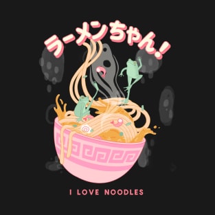 i love noodles cool design T-Shirt
