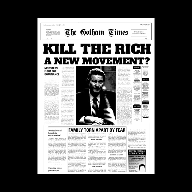 Kill the rich a new movement? by Diversions pop culture designs