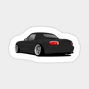 Black Mazda Miata Magnet