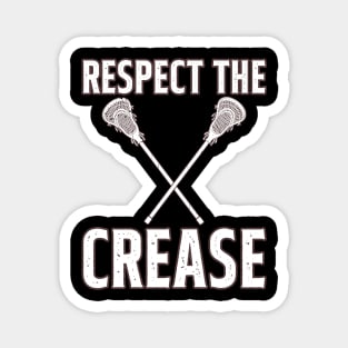 Respect The Crease Lacrosse Magnet