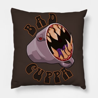 Bad Cuppa Monster Tea Cup Pillow