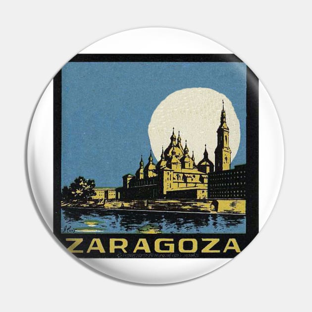 Zaragoza | Spain Gift | Spanish | Zaragoza travel | Vintage Pin by Tropical Blood