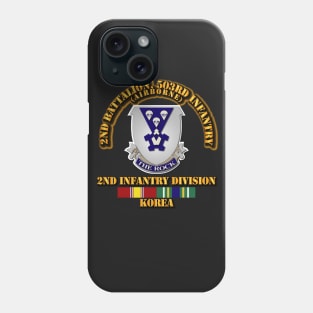 2nd Bn 503rd Infantry - Korea Svc Phone Case