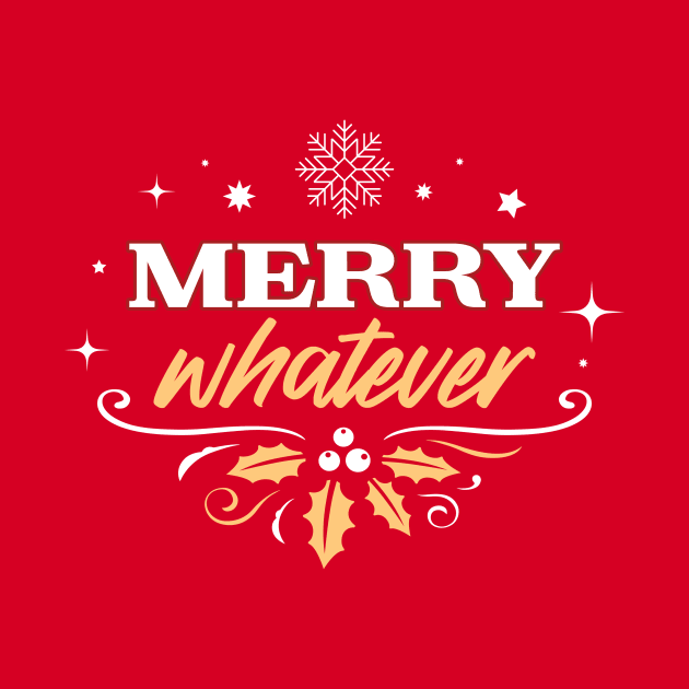 Merry Whatever - Red by Garden Avenue Designs