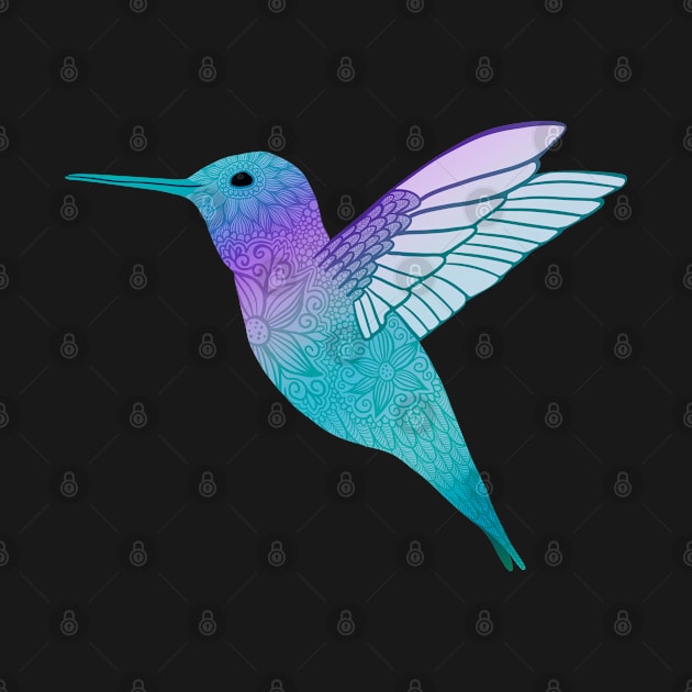 Zen Hummingbird by julieerindesigns