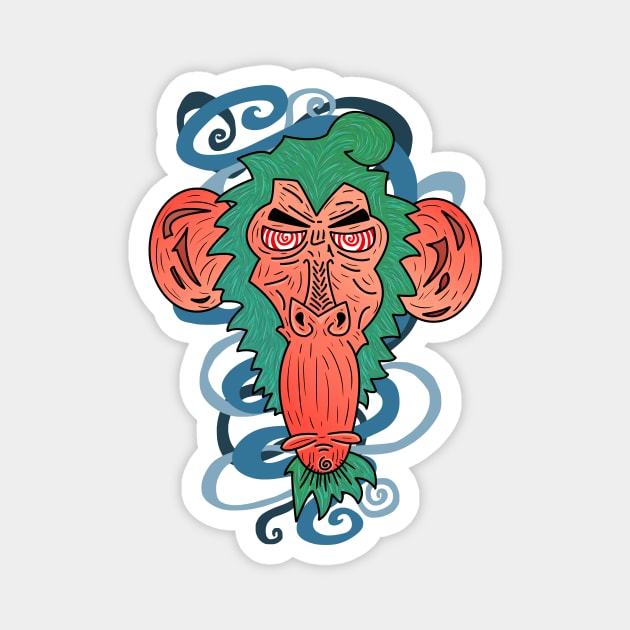 Waltzy the Pissed Chimpanzee Magnet by mm92