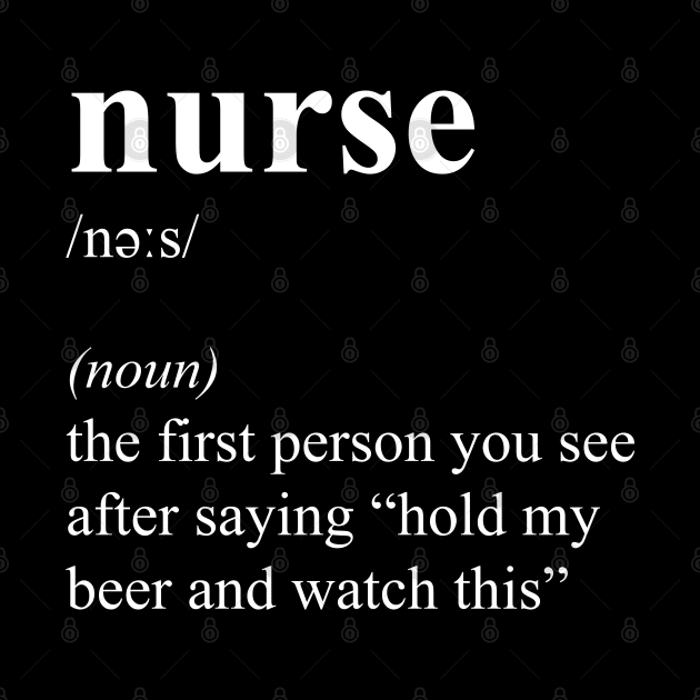 Funny Nurse Job Title Nurse Job Definition by JustCreativity