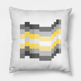 Demigender Pixel Pride Flag Pillow