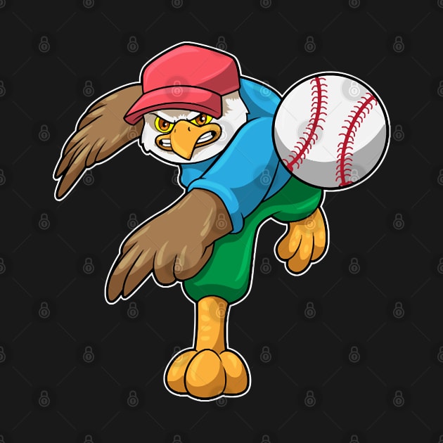 Hawk at Baseball with Baseball bat by Sonoma92