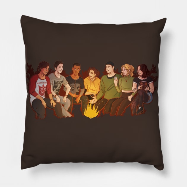 Camp Counselors of The Quarry Pillow by kourtie1996