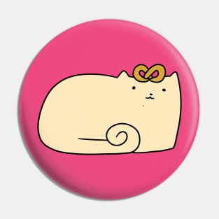 Pretzel Cat Pin