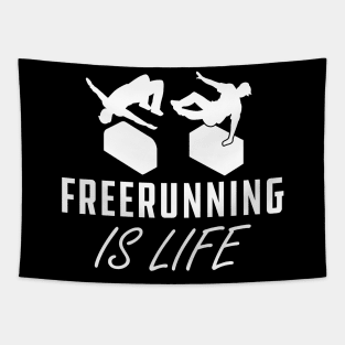 Freerunning Is Life Tapestry