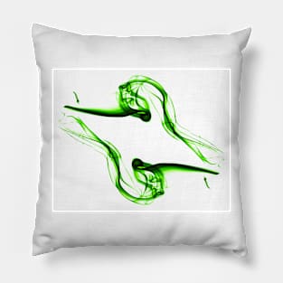 Unique and organic Smoke Art Abstract design Pillow