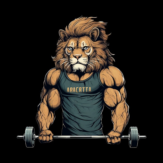 lion at gym by lets find pirate