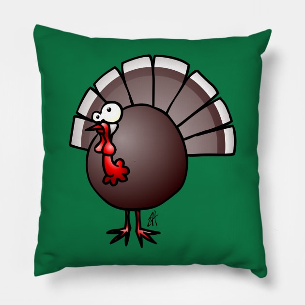 Turkey Pillow by Cardvibes