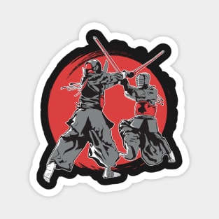 Japanese Kendo fighter t-shirt Magnet