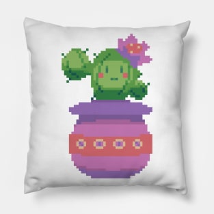 Cute Pixel Cactus Pillow