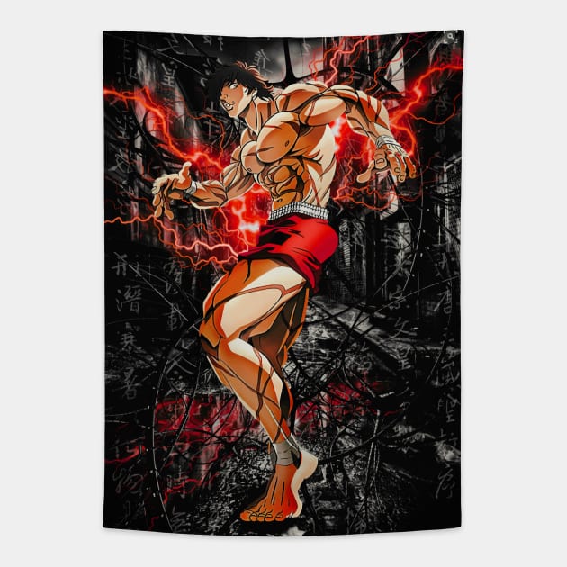 Baki Hanma son of ogre Tapestry by syanart