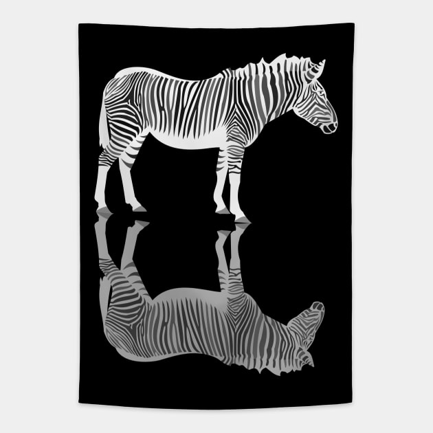 Zebra Tapestry by evisionarts